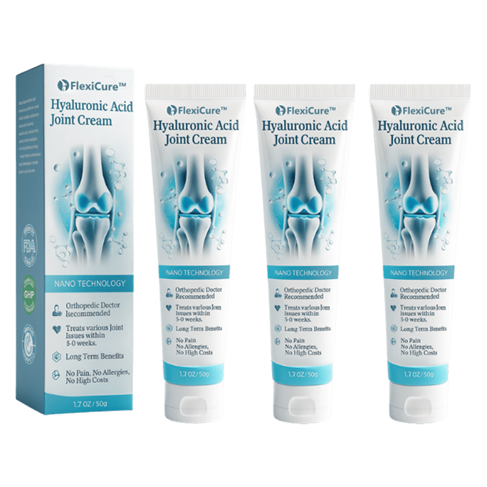 FlexiCure™ Joint Cream | Reduces knee pain by up to 87% – in just 48 hours!