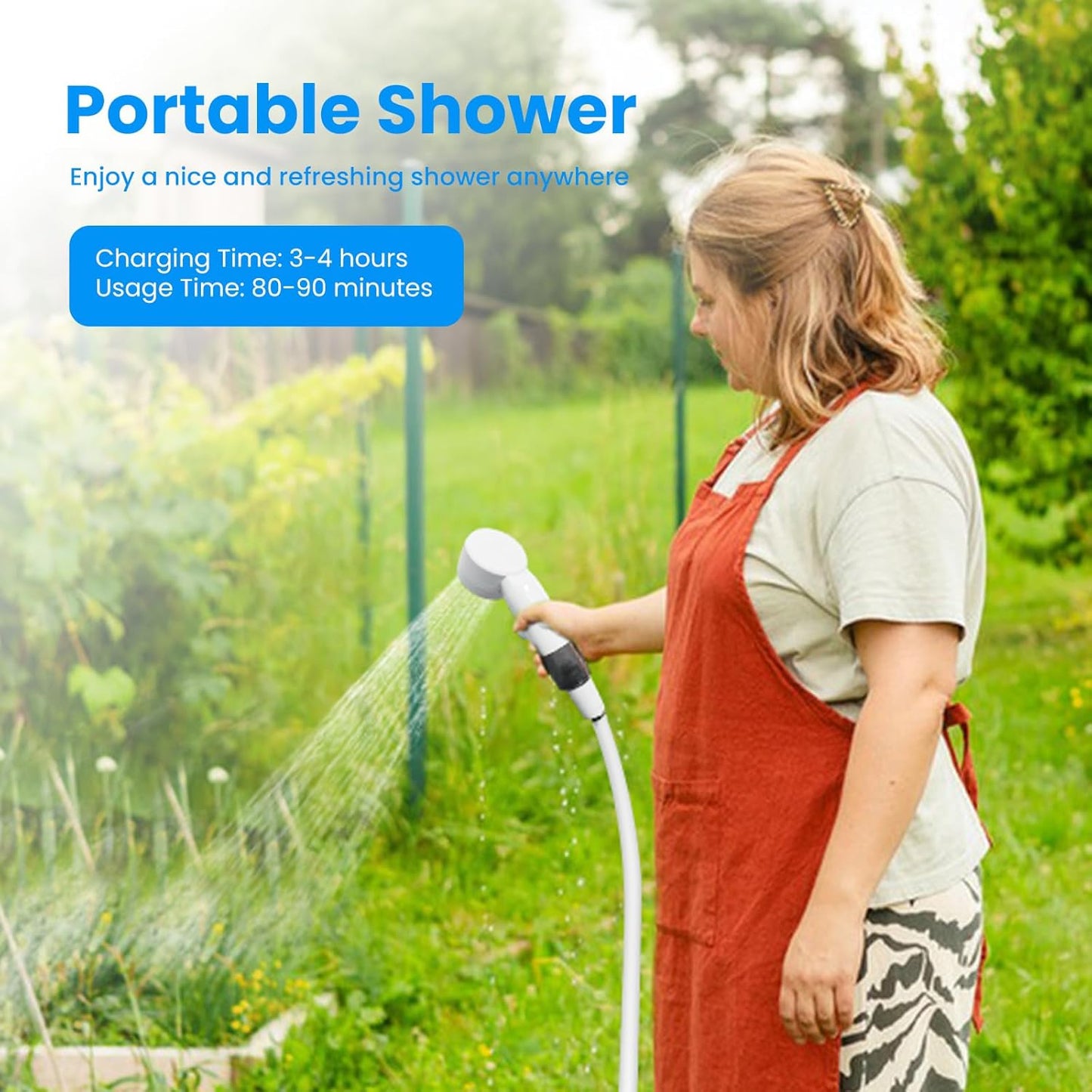 HydroGo™ | Portable water pressure for cleaning up, showering and more!