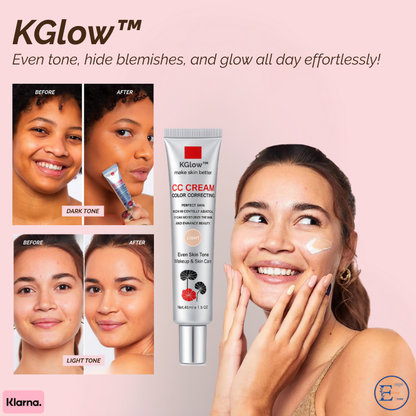 KGlow™ | Even tone, hide blemishes, and glow all day effortlessly!
