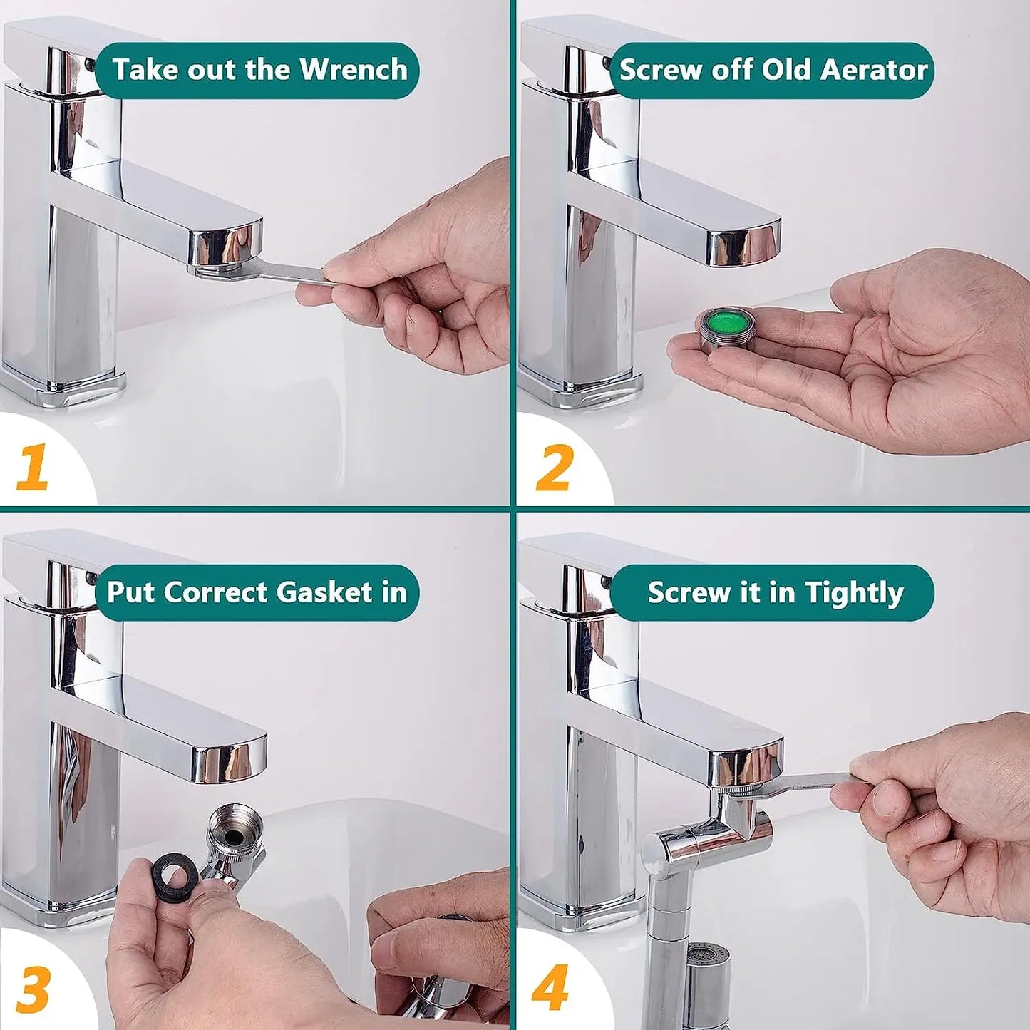 HydroRotator1080° | Perfect solution for static taps